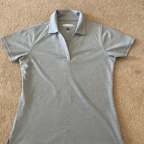 Golf shirt -pebble Beach size small. Actually super cute!! Grey. - Picture 2 of 2